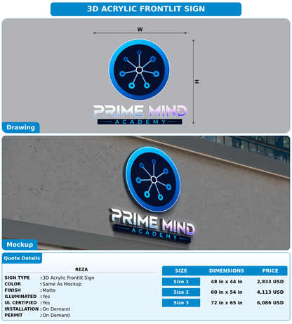 CUSTOM MOCKUP SIGN FOR Reza