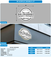 CUSTOM MOCKUP SIGN FOR Michael Bradshaw