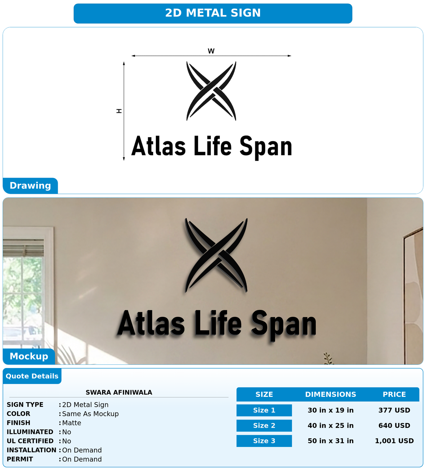 CUSTOM MOCKUP SIGN FOR Swara Afiniwala