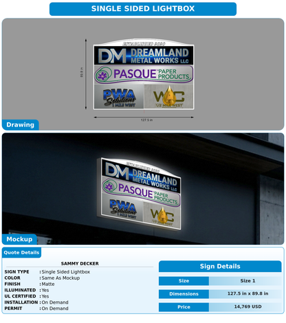 CUSTOM MOCKUP SIGN FOR Sammy Decker