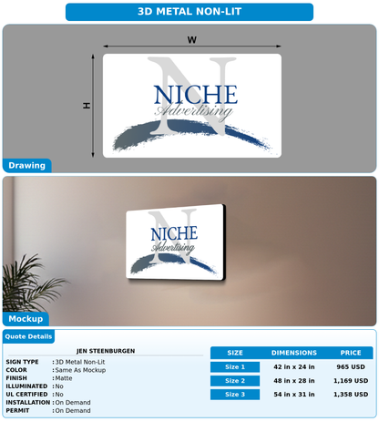 CUSTOM MOCKUP SIGN FOR Jen Steenburgen