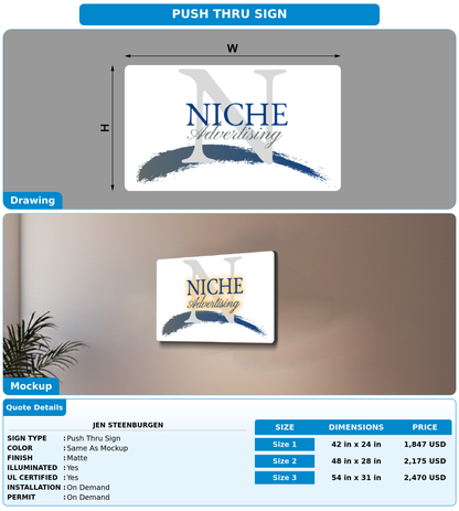 CUSTOM MOCKUP SIGN FOR Jen Steenburgen