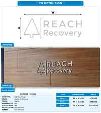 CUSTOM MOCKUP SIGN FOR Michelle Frizzell