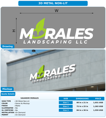 CUSTOM MOCKUP SIGN FOR Salvador Morales
