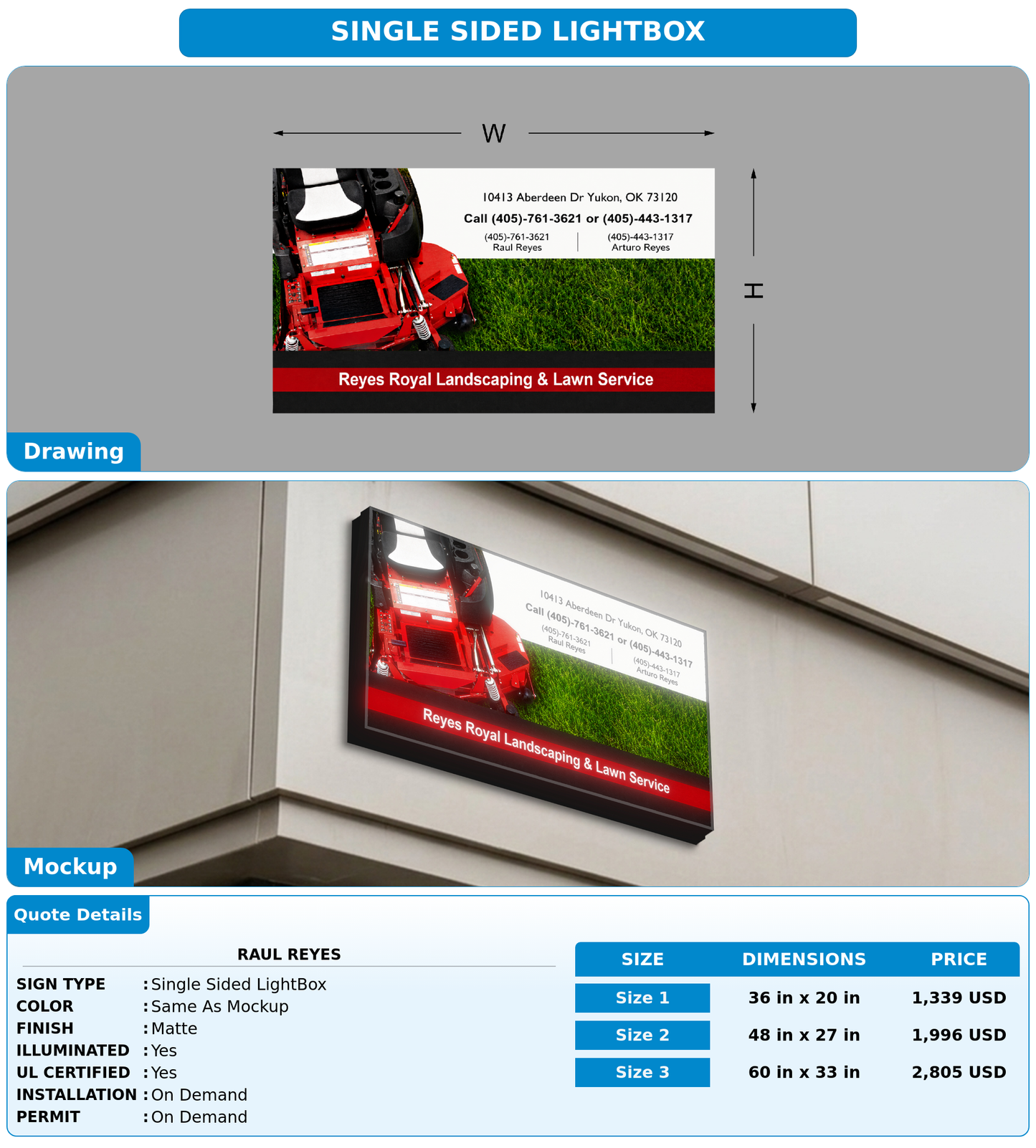 CUSTOM MOCKUP SIGN FOR Raul Reyes
