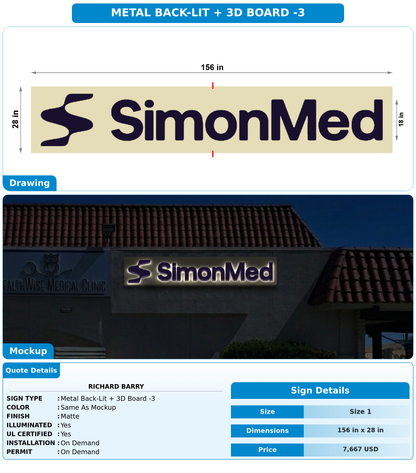 CUSTOM MOCKUP SIGN FOR richard barry