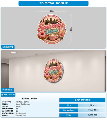 CUSTOM MOCKUP SIGN FOR David Sarivong