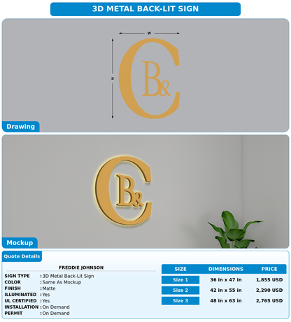 CUSTOM MOCKUP SIGN FOR Freddie Johnson