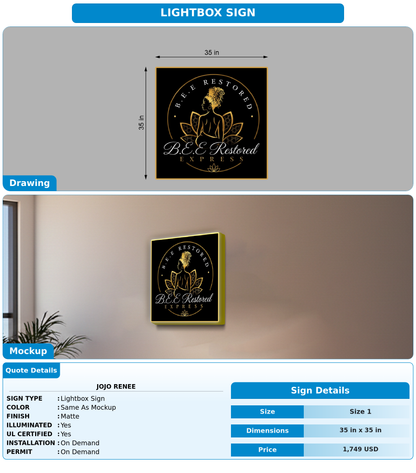 CUSTOM MOCKUP SIGN FOR JoJo Renee
