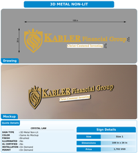 CUSTOM MOCKUP SIGN FOR Crystal Law