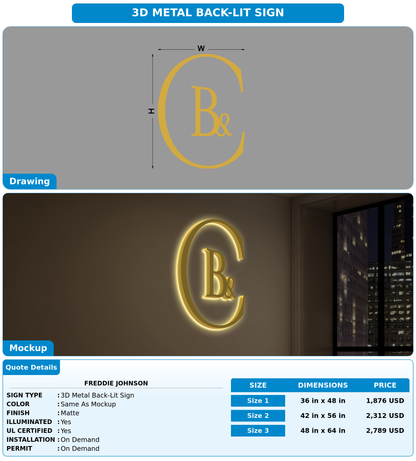 CUSTOM MOCKUP SIGN FOR Freddie Johnson