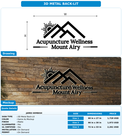 CUSTOM MOCKUP SIGN FOR James Wimbish