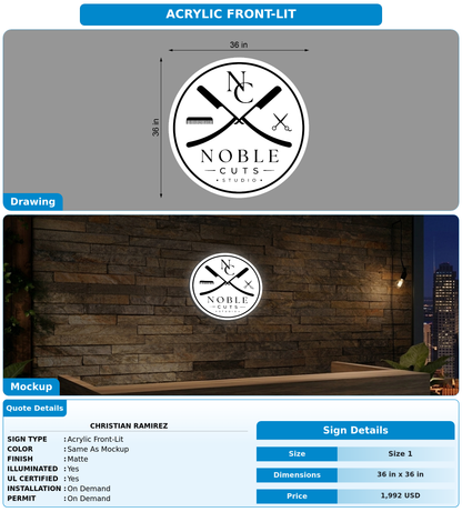 CUSTOM MOCKUP SIGN FOR Christian Ramirez