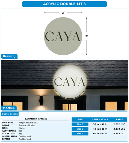 CUSTOM MOCKUP SIGN FOR Samantha Jeffries