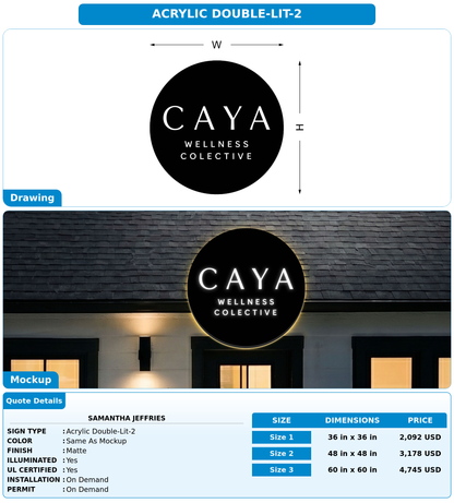 CUSTOM MOCKUP SIGN FOR Samantha Jeffries