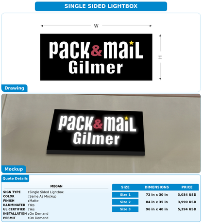 CUSTOM MOCKUP SIGN FOR Megan