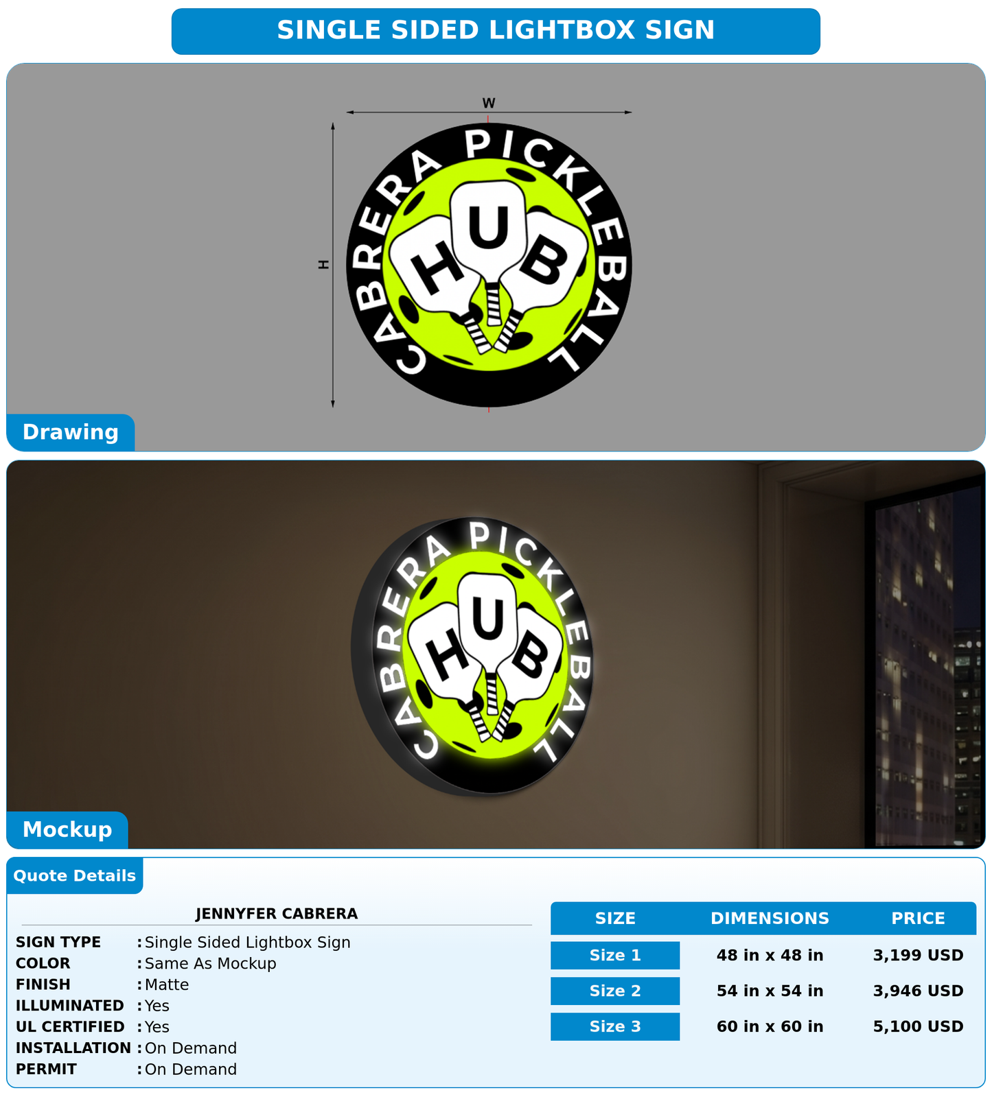 CUSTOM MOCKUP SIGN FOR jennyfer cabrera