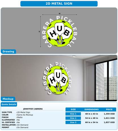 CUSTOM MOCKUP SIGN FOR jennyfer cabrera