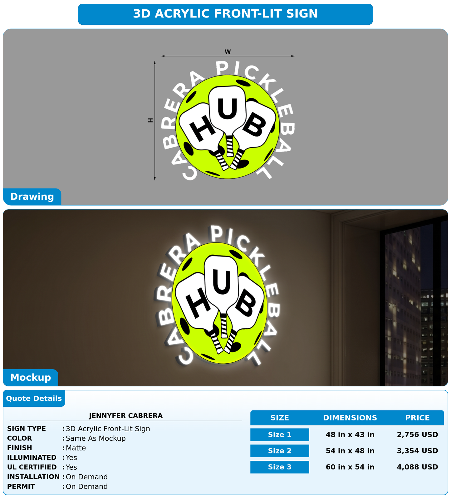 CUSTOM MOCKUP SIGN FOR jennyfer cabrera