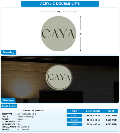 CUSTOM MOCKUP SIGN FOR Samantha Jeffries