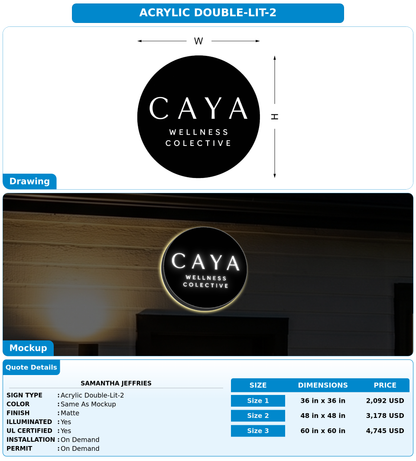 CUSTOM MOCKUP SIGN FOR Samantha Jeffries