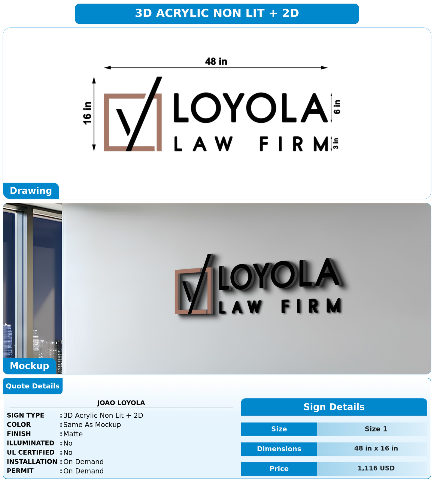 CUSTOM MOCKUP SIGN FOR Joao Loyola
