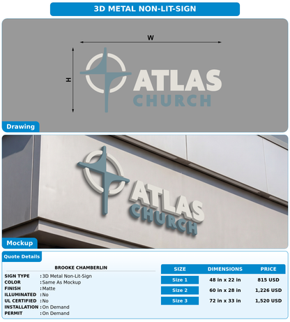 CUSTOM MOCKUP SIGN FOR Brooke Chamberlin