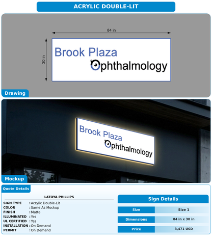 CUSTOM MOCKUP SIGN FOR Latoya Phillips