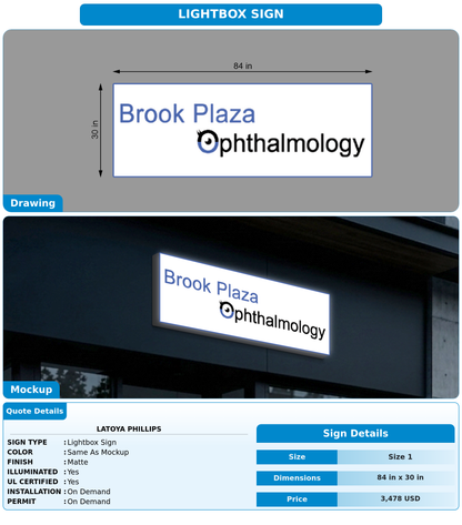 CUSTOM MOCKUP SIGN FOR Latoya Phillips