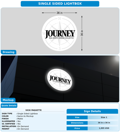CUSTOM MOCKUP SIGN FOR Vicki Paquette
