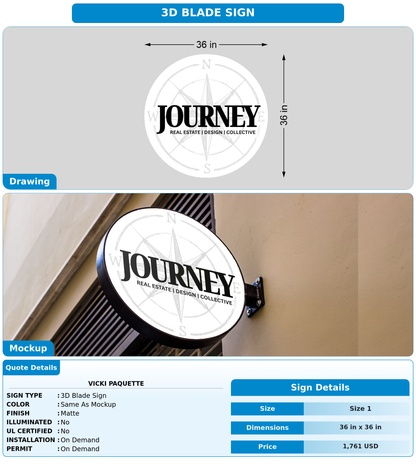 CUSTOM MOCKUP SIGN FOR Vicki Paquette
