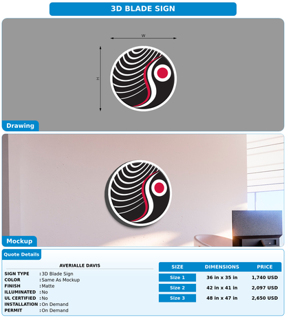 CUSTOM MOCKUP SIGN FOR Averialle Davis