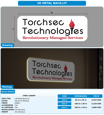 CUSTOM MOCKUP SIGN FOR Chris Canapp