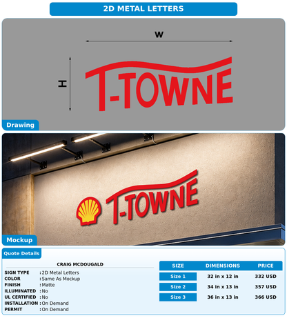 CUSTOM MOCKUP SIGN FOR craig mcdougald