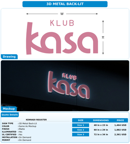 CUSTOM MOCKUP SIGN FOR Kennadi Register