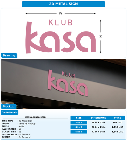 CUSTOM MOCKUP SIGN FOR Kennadi Register