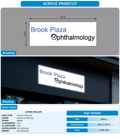 CUSTOM MOCKUP SIGN FOR Latoya Phillips