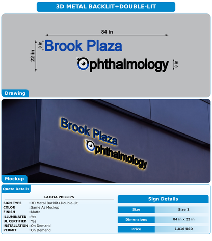 CUSTOM MOCKUP SIGN FOR Latoya Phillips