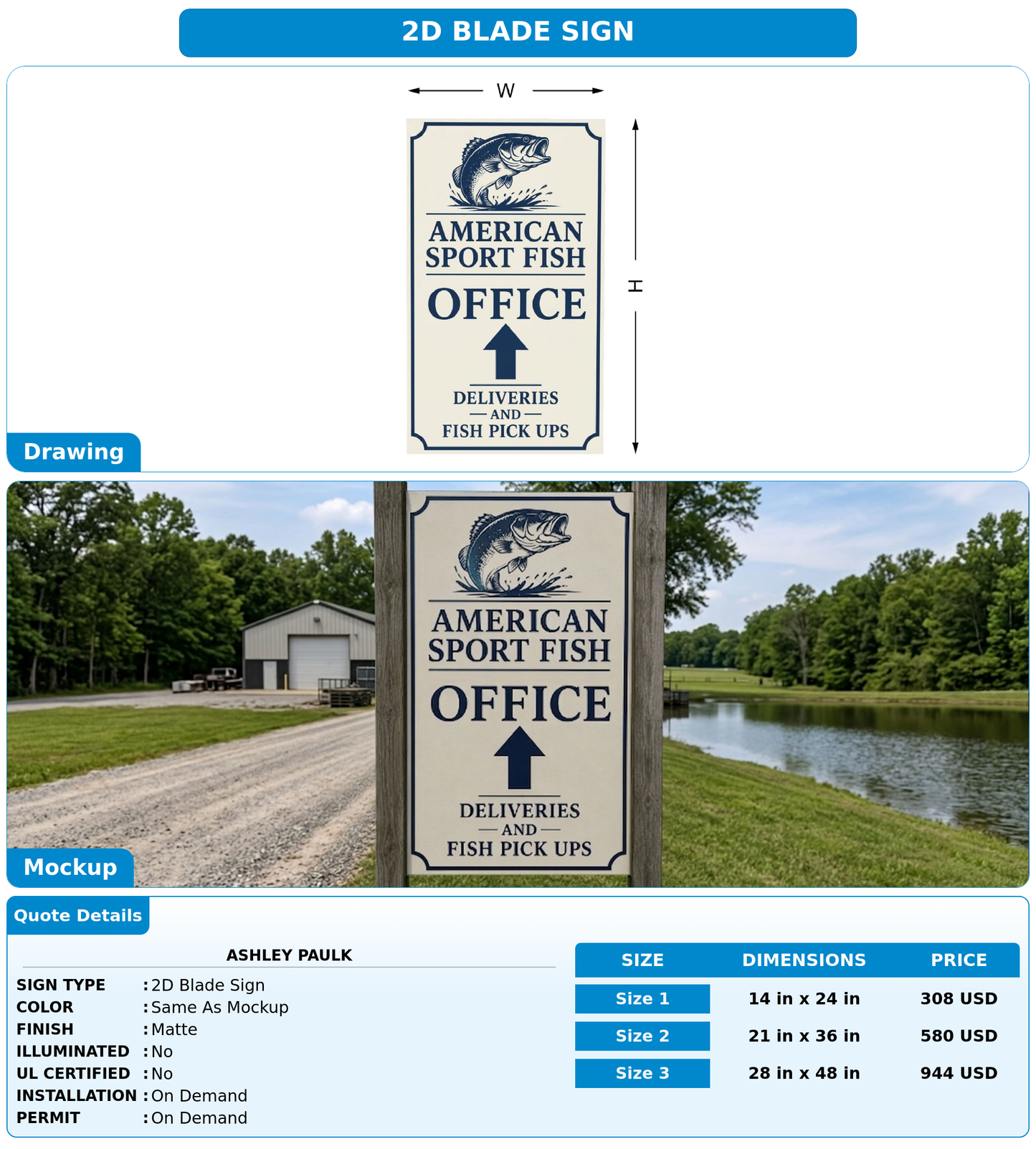 CUSTOM MOCKUP SIGN FOR Ashley Paulk