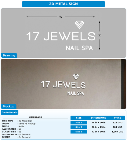 CUSTOM MOCKUP SIGN FOR kieu hoang