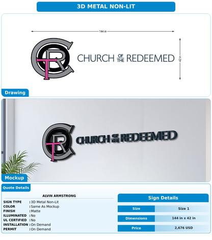 CUSTOM MOCKUP SIGN FOR Alvin Armstrong