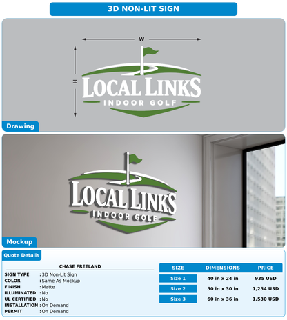 CUSTOM MOCKUP SIGN FOR Chase Freeland