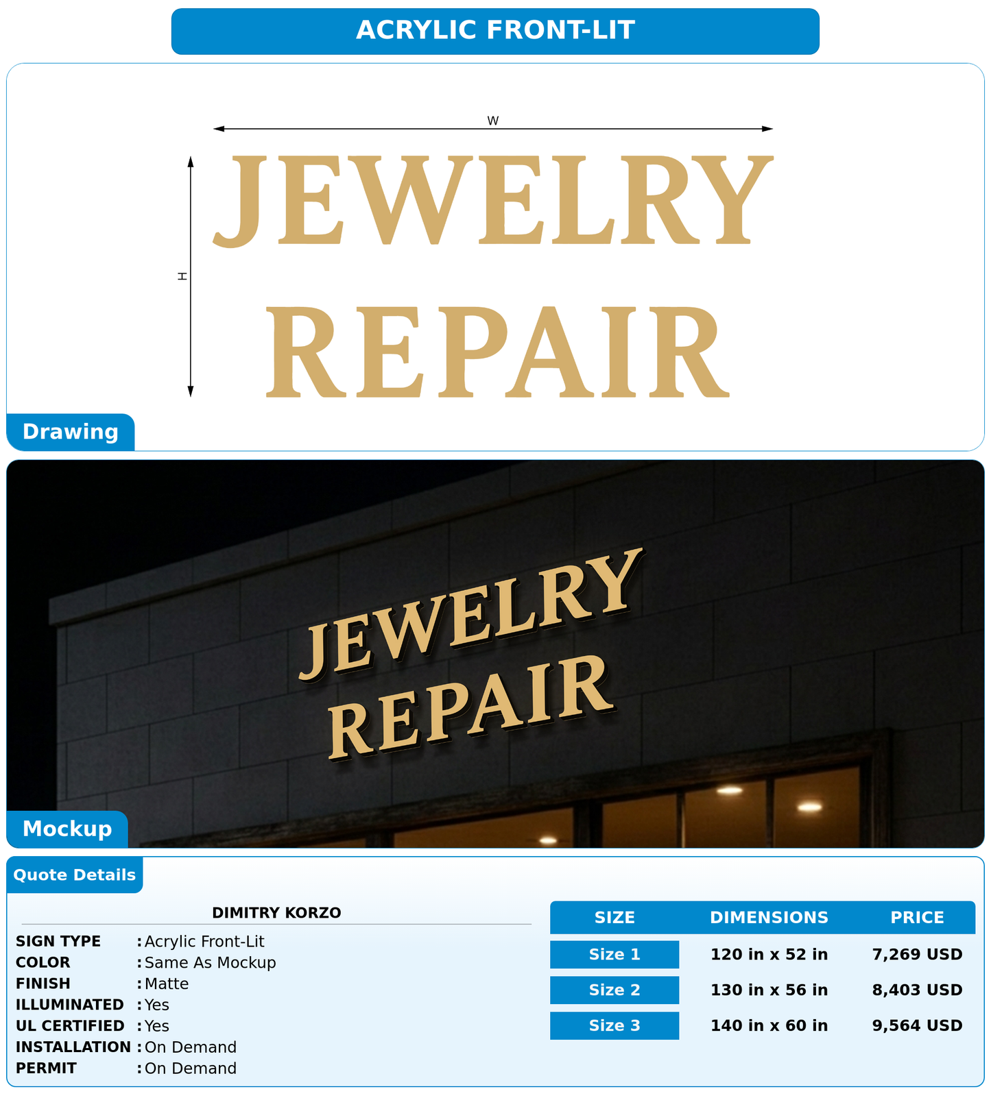 CUSTOM MOCKUP SIGN FOR Dimitry Korzo