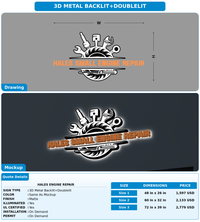 CUSTOM MOCKUP SIGN FOR Hales Engine Repair