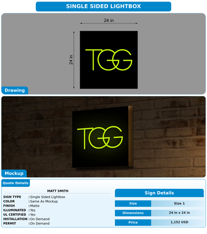 CUSTOM MOCKUP SIGN FOR Matt Smith