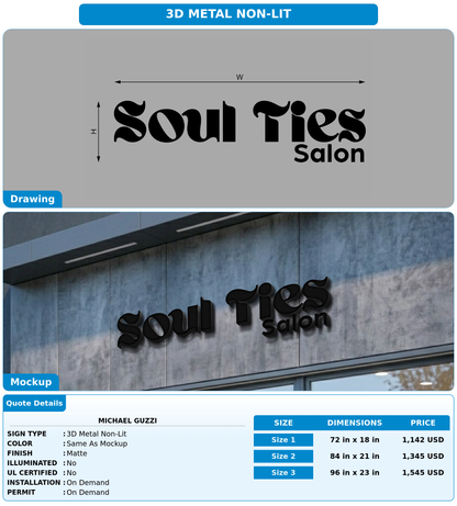 CUSTOM MOCKUP SIGN FOR Michael Guzzi