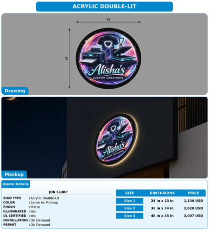 CUSTOM MOCKUP SIGN FOR Jon slorp
