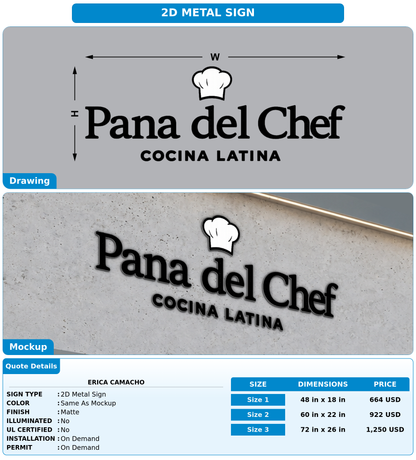 CUSTOM MOCKUP SIGN FOR Erica Camacho