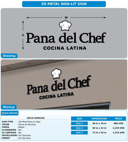 CUSTOM MOCKUP SIGN FOR Erica Camacho