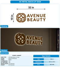 CUSTOM MOCKUP SIGN FOR Sydney lambert